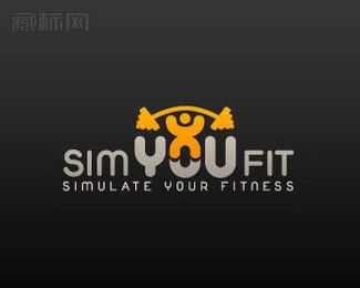 Sim You Fit举重logo设计