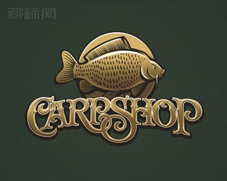 CarpShop鲤鱼商店商标设计