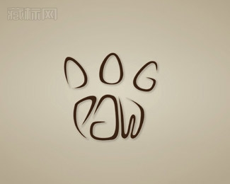 狗的爪子Dog Paw标志设计