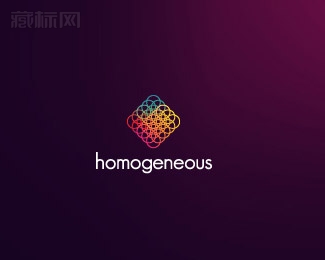 Homogeneous均匀线圆环logo设计