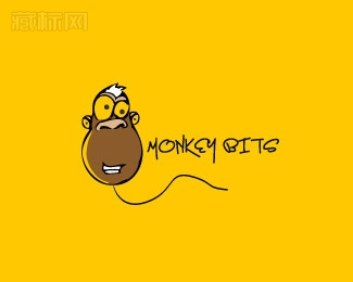 Minkey Bits猴子气球标志设计