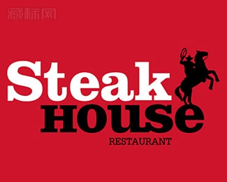 Steak House牛排馆商标设计