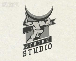 Strive Studio努力工作室logo设计