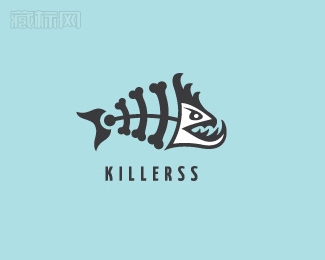 Killerss杀手鱼logo设计