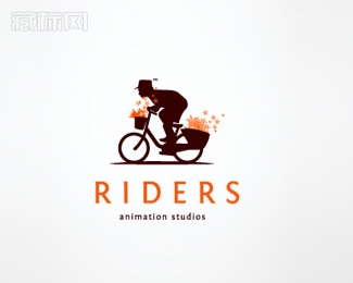 Riders骑手标志设计