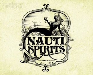 NAUTI SPIRIT美人鱼logo设计