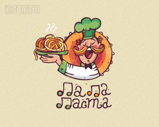 Pa-pa-pasta意大利面logo图片