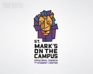 St. Mark\'s狮子logo设计