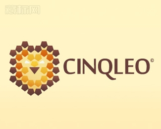 Cinqleo六边形狮子标志设计