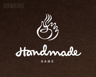 Handmade cafe手工制作咖啡logo设计
