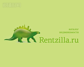 Rentzilla恐龙标志设计