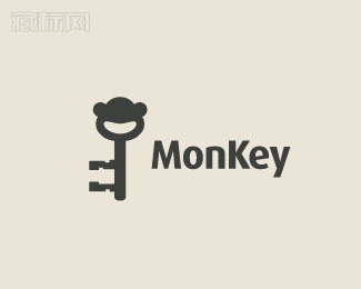 MonKey猴子钥匙标志设计