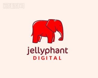 JellyphantDigital标志设计