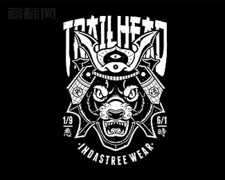 Wolf Samurai狼武士logo设计