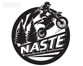 Naste越野摩托车标志设计