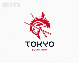 Tokyo海豚标志设计