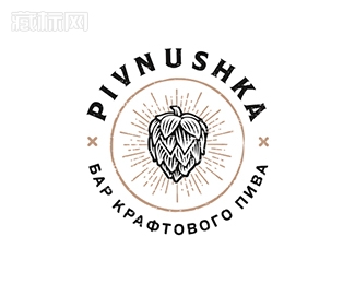 Pivnushka啤酒标志设计