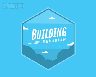 Building Momentum Crest旅游标志设计