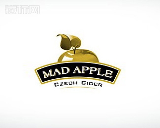 Mad Apple疯狂的苹果logo设计