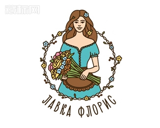 Lavka Floris花店logo设计