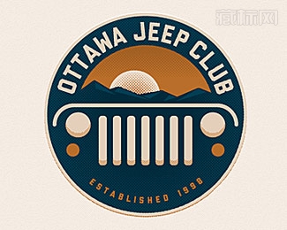 Ottawa Jeep Club吉普车俱乐部logo设计
