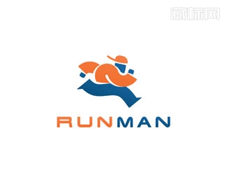 RUNMAN奔跑男人标志设计