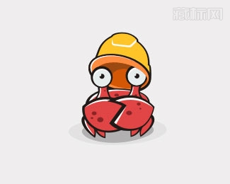 工人螃蟹logo图片