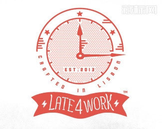 Late4worK时钟标志设计