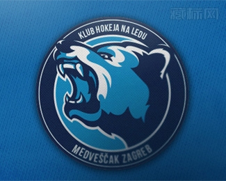 Medvescak Zagreb熊logo设计