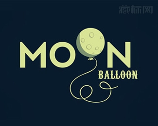 Moon Balloon月亮气球标志设计