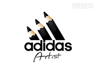 adidas铅笔logo设计
