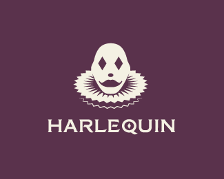 harlequin小丑标志