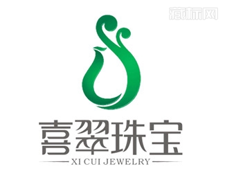 喜翠珠宝logo设计