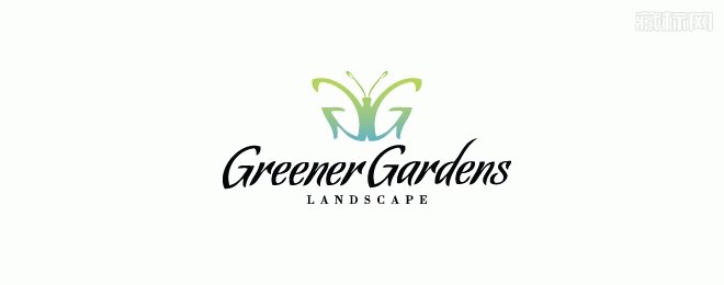 greener gardens蝴蝶钩子标志