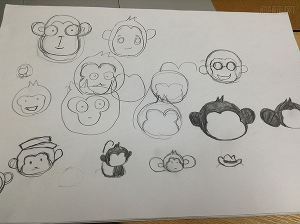 猴子创意草图1
