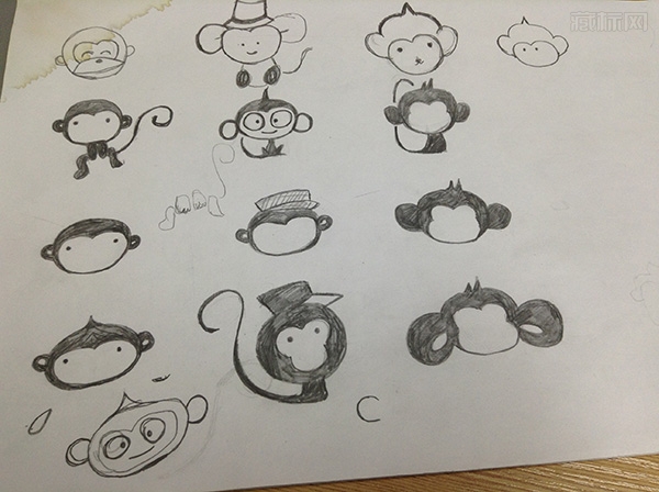 猴子创意草图2