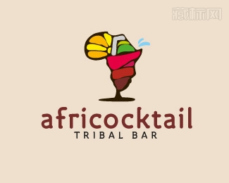 AfriCocktail鸡尾酒标志设计