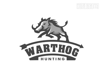 疣猪狩猎Warthog Hunting标志图片
