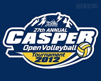 Casper卡斯珀排球公开赛logo设计