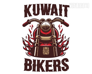 Kuwait Bikers车手logo设计