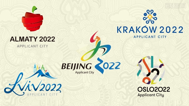 五城市申办2022年冬奥会logo设计图片