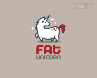 Fat Unicorn独角兽logo设计