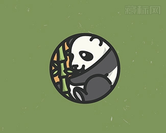 Panboo熊猫logo设计