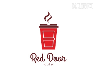 Red Door Cafe红门咖啡商标设计