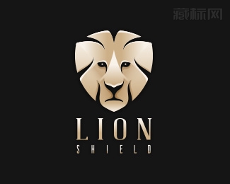 LION shield狮盾logo设计