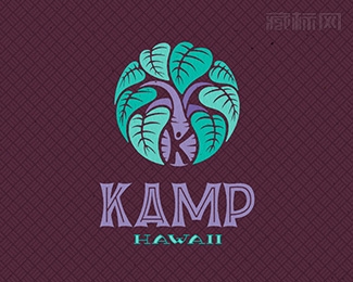 KAMP Hawaii夏威夷logo设计