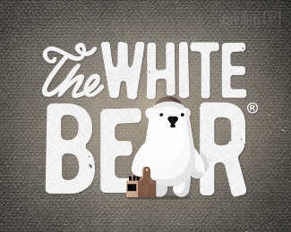 The white bear beer白熊啤酒logo设计