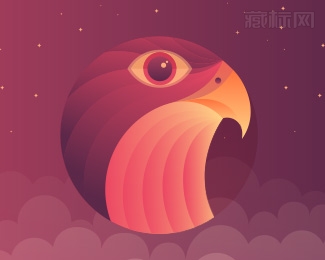 Falcon老鹰logo设计