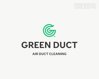 The Green Duct绿鸭子logo设计