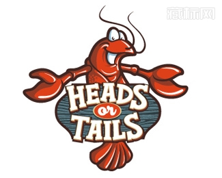 Heads Or Tails龙虾logo设计